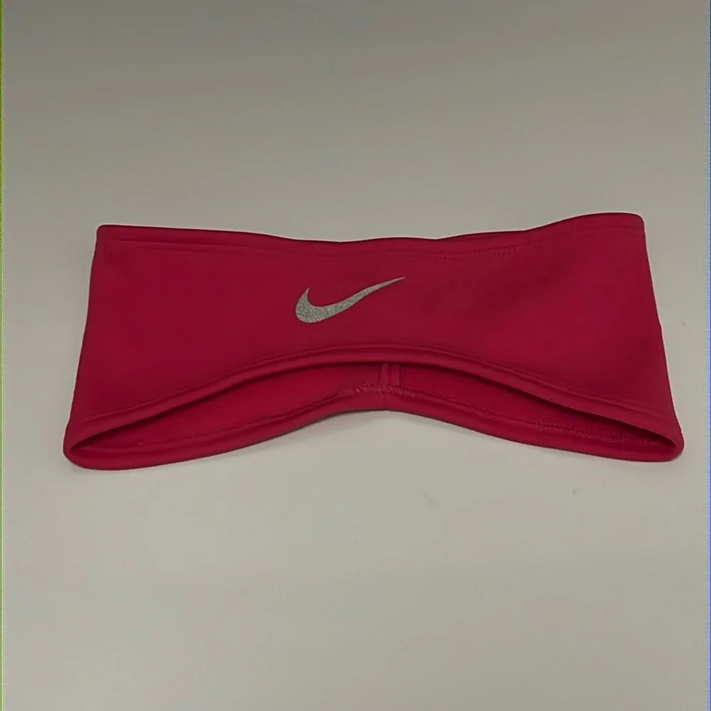 Nike Running Thermal Gloves Headband set new pink black Women’s Size Medium